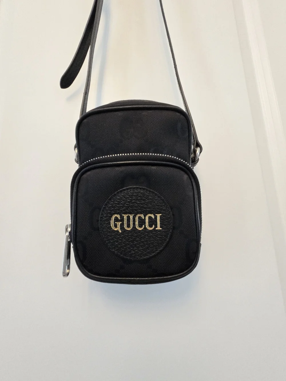Authentic Gucci Black Mini Crossbody Off The Grid GG Bag
